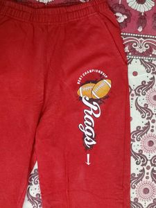 Red Athletic Jogger Pants