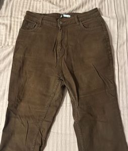 Off-duty Brown Flare Jeans