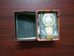 Luxury Gold Tone Skeleton Watch