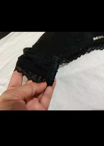 Black Lace Bandeau Top