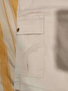 Men's Beige Cargo Shorts
