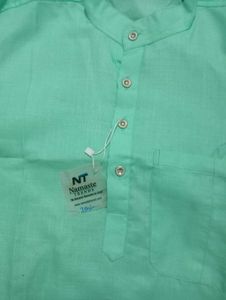 Men's Cyan Green Kurta