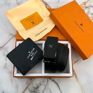 Louis Vuitton Belt and Wallet Set