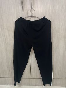 Black Joggers with White Stripes