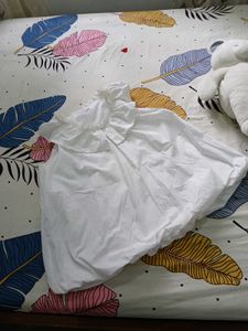 Korean XL Cotton Frill Top
