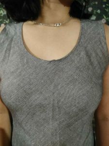 Gray A-Line Dress
