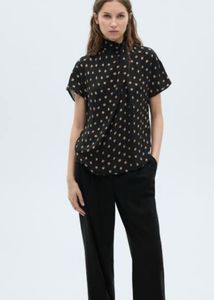 Mango Chic Polka Dot  Blouse