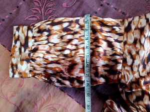 Animal Print Satin Top (Looks almost new)