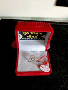 Heartshape Ring Pure Silver (wt:1.63gm)