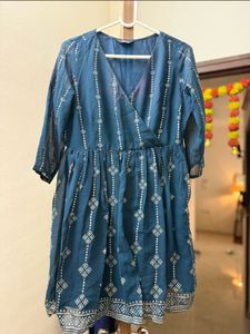 Teal Ethnic Kurta Set