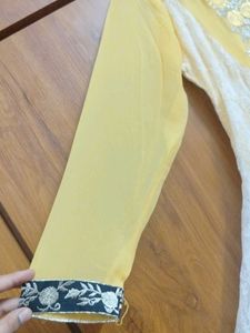 Beautiful Yellow anarkali suit