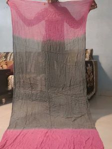 Pink & Grey Ombre Dupatta