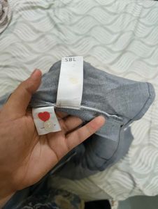Gray peplum short and pants