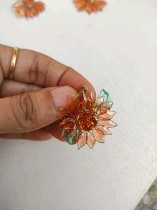 Sunflower Resin Jewellery Set