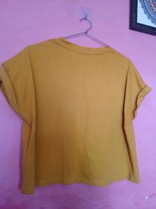 Roaster Mustard Crop Top