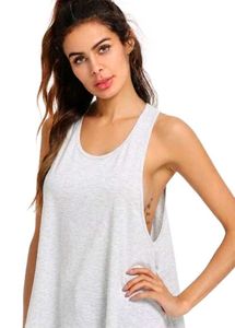 Gray Twist Back Tank Top