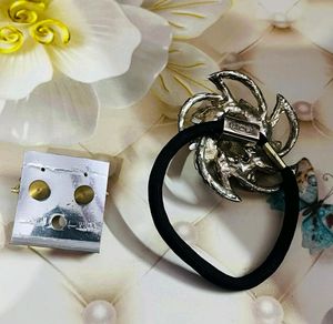 Womane Earrings &amp; Hair Band