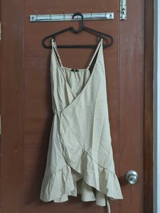 Flowy Midi Wrap Dress