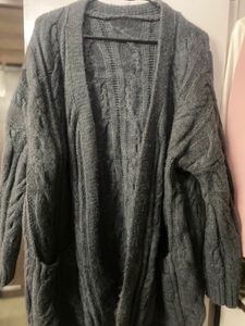 Korean Oversized Warm Cardigan