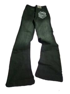 RARE Y2K EMBROIDERED BELL BOTTOM JEANS