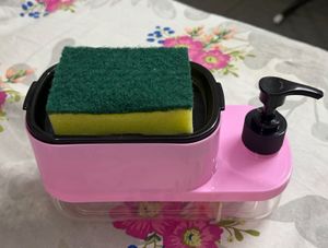 3-in-1 Dish Soap Dispenser with Sponge Holder