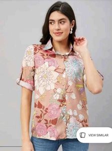 Floral Print Button-Up Shirt