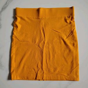 Orange Mini Skirt xxs