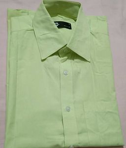 Men's Light Green Formal Shirt