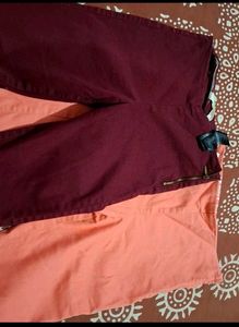 Stylish Colored Skinny Pants (Set of 2)