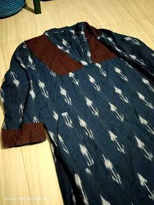 Stylish Blue Ikat Kurta