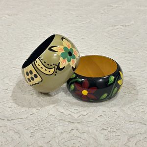y2k Wooden Handpainted Bangles