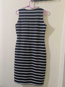 Classic Striped Sleeveless Dress