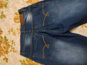 men new dark blue jeans 👖