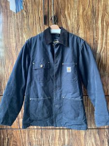 Vintage Carhartt C01 BLK Duck Chore Coat