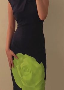 Stunning Rose Print Bodycon Dress