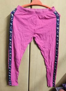 Pink Printed Leggings