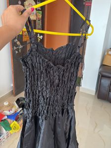 Black Smocked Cami Dress