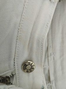 Classic White Straight Leg Jeans