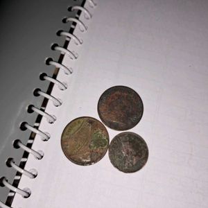 1895 British India Half Pice Victoria Copper Coin