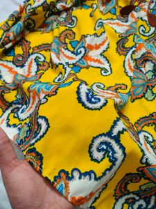 Yellow Paisley Dress