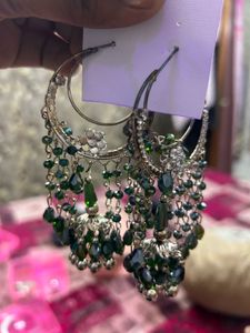 combo Exquisite Jhumka Earrings with Crystal Beads