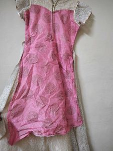 Girls Pink Ethnic Dress