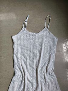 Chic White Embroidered Dress