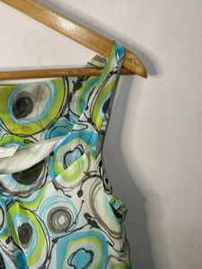 Boho Circle Print Sleeveless Dress