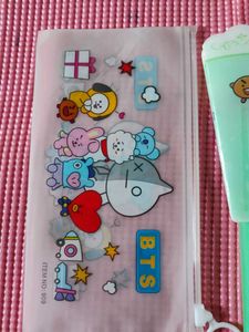 BTS BT21 Pouch, pen, fan &amp; hair accessory