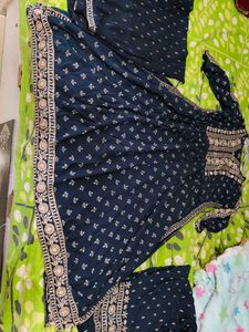 Beautiful Teal Embroidered Kurta