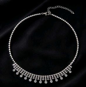 ✨Rhinestone fringe Necklace