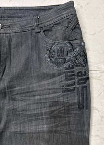 Grey Charcoal y2k denim Pants