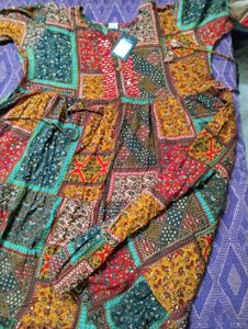 Bohemian Patchwork Maxi Dress