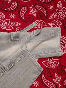 Light Wash Cargo Jeans